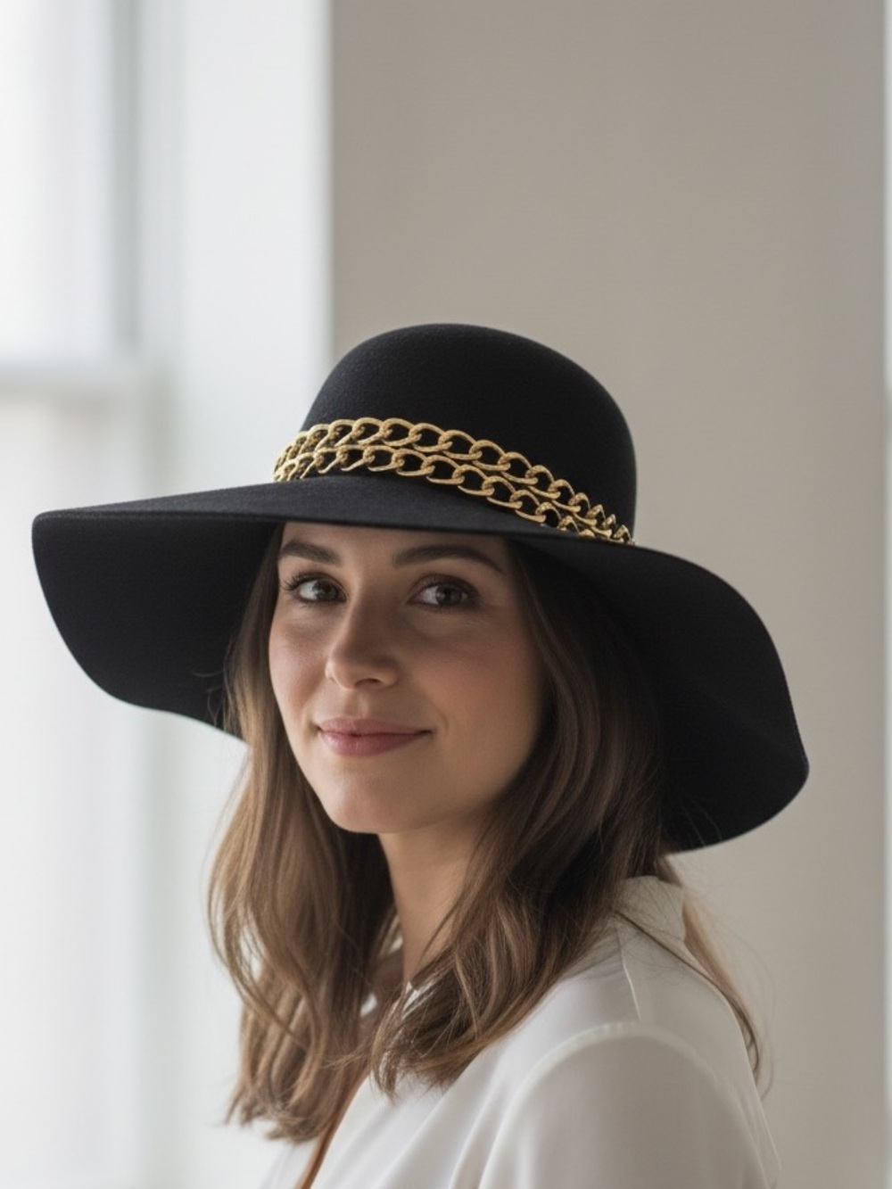 EUGENIA KIM 100% wool wide brim, ladies hat, NWT